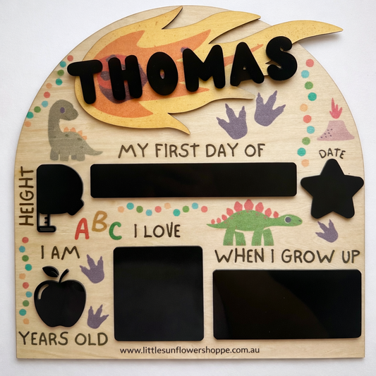 ‘First Day of’ Milestone Board