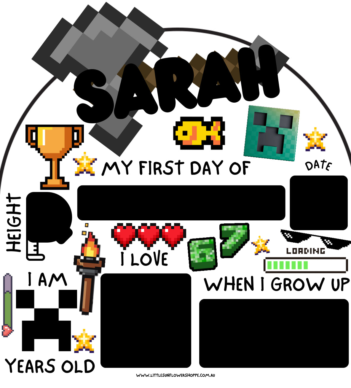 ‘First Day of’ Milestone Board