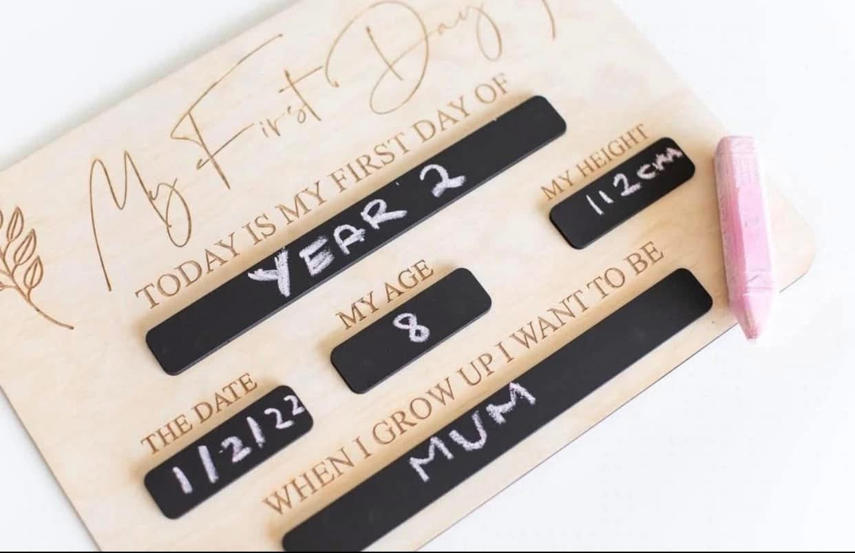 My First Day Board – Discounted Stock