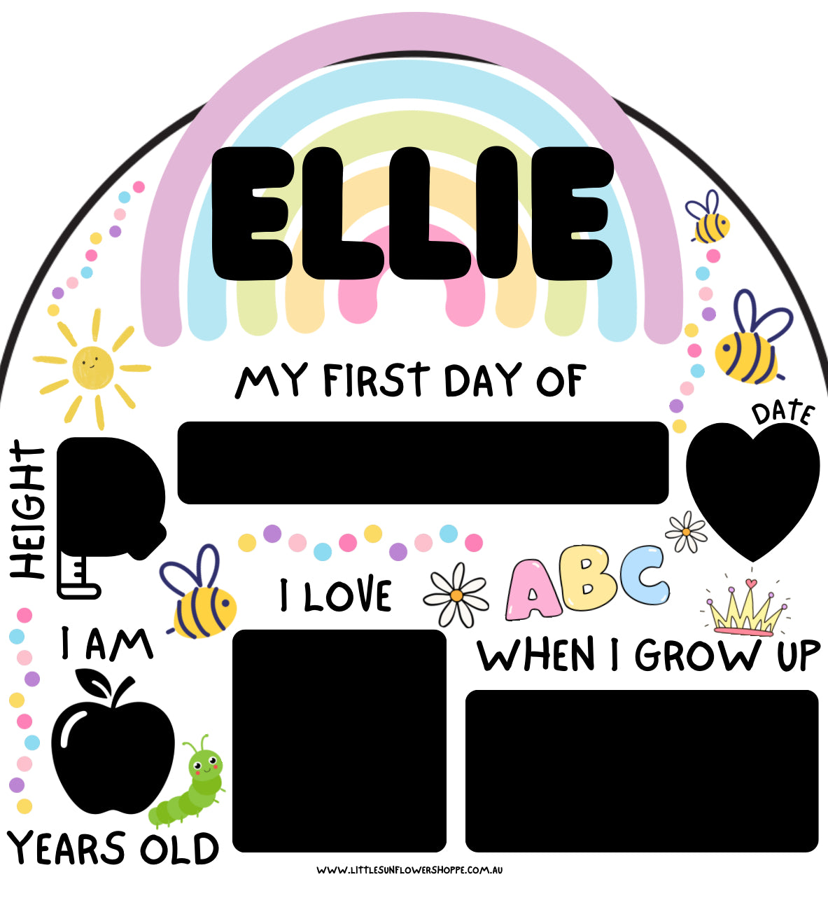 ‘First Day of’ Milestone Board