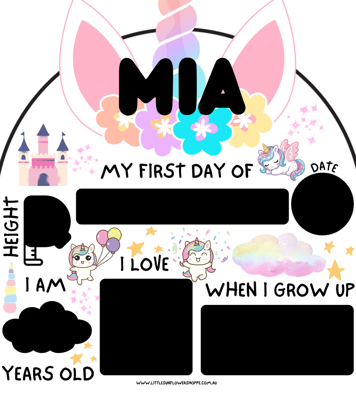 ‘First Day of’ Milestone Board