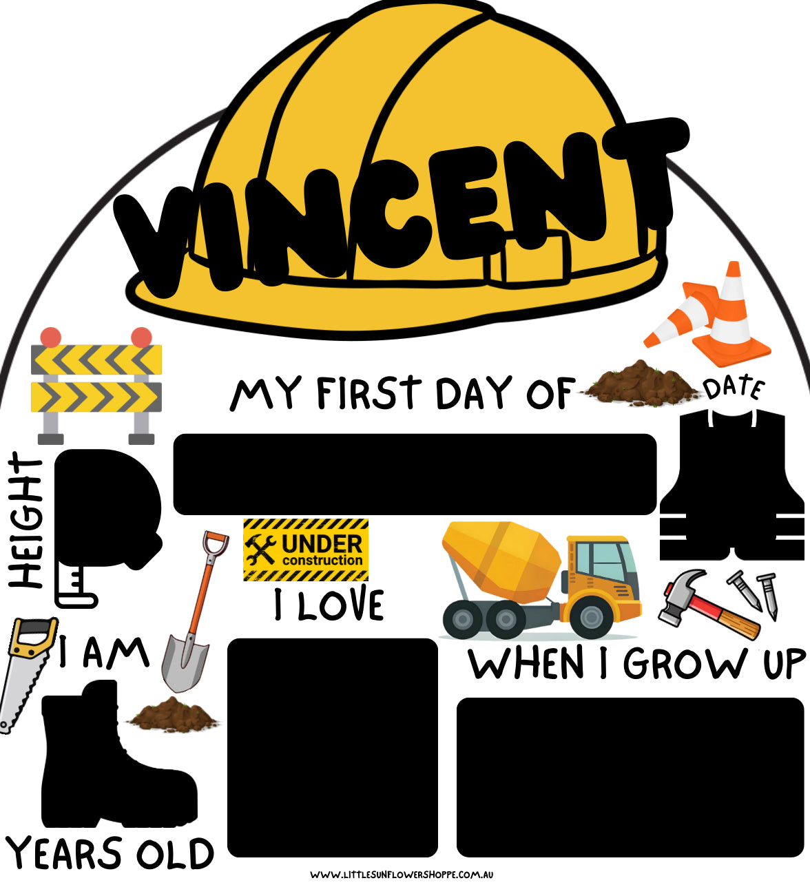 ‘First Day of’ Milestone Board