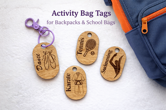 Personalised Activity & Afterschool Bag Tags